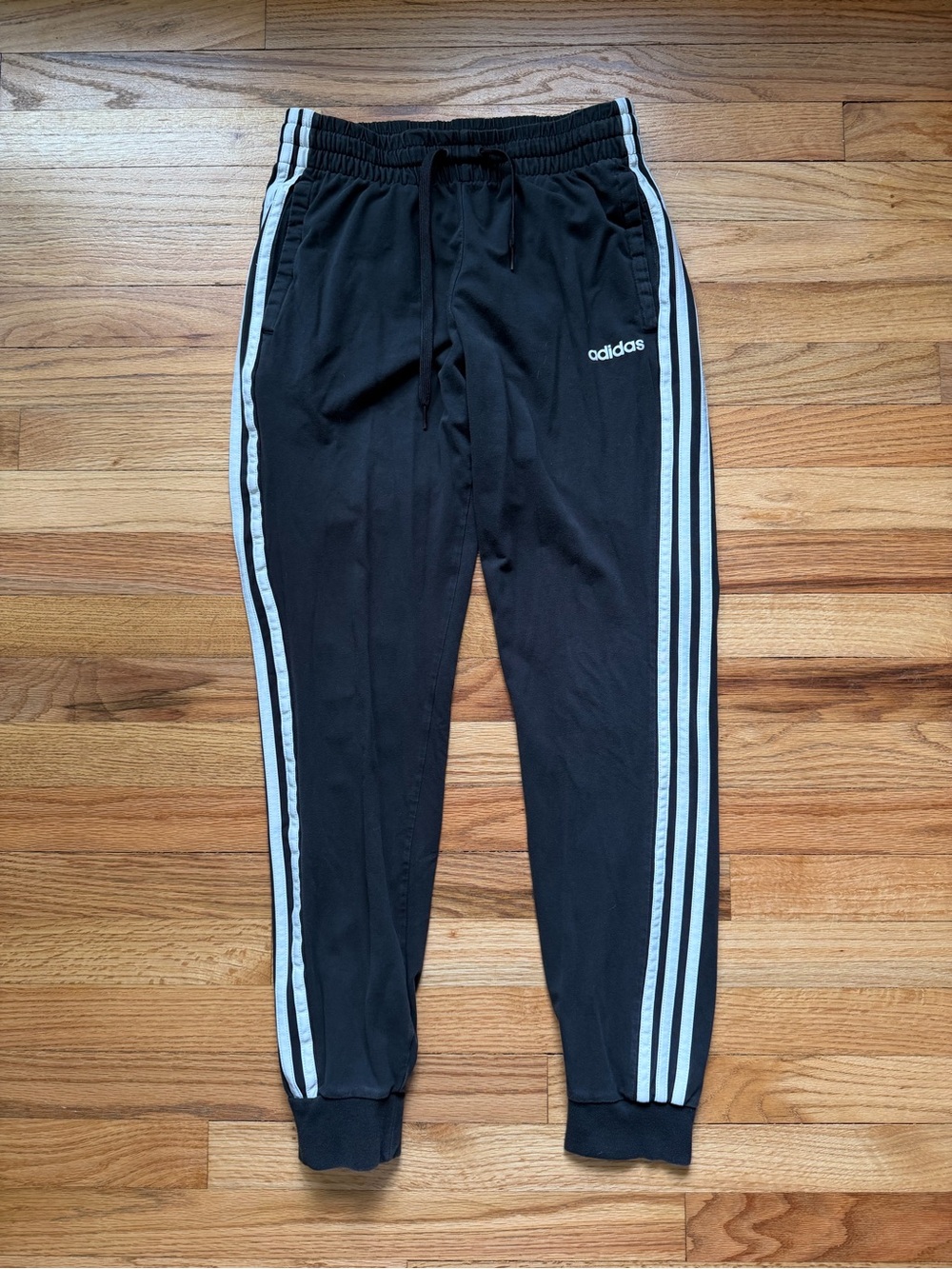 adidas Black Joggers Size S